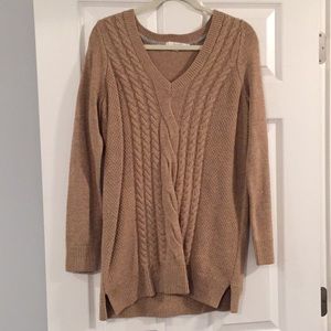 Boden Camel Cable Sweater